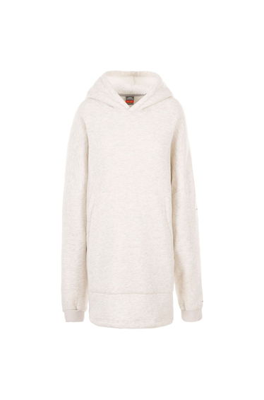 Trespass Unisex Adult Cosy Marl Fleece Oversized Hoodie - Ghost
