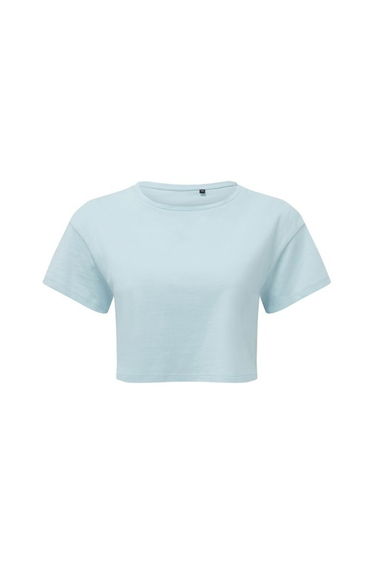 TriDri Womens/Ladies Crop Top - Sky Blue