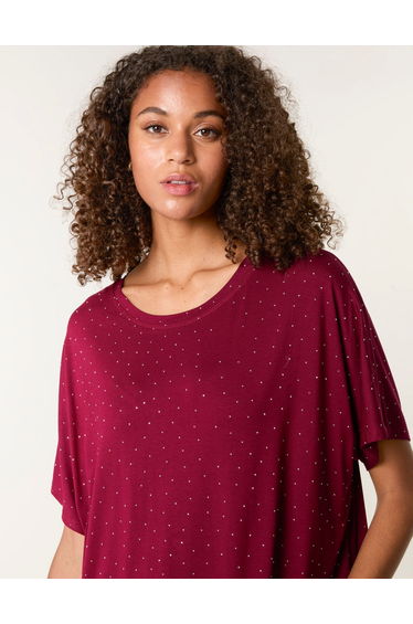 Stud Detail Round Neck T-shirt product thumbnail 4