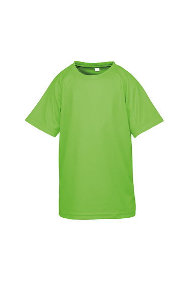 Spiro Chidlrens/Kids Impact Performance Aircool T-Shirt - Lime Punch