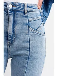 Women's Lycra Pants with a Front Slit - 2
