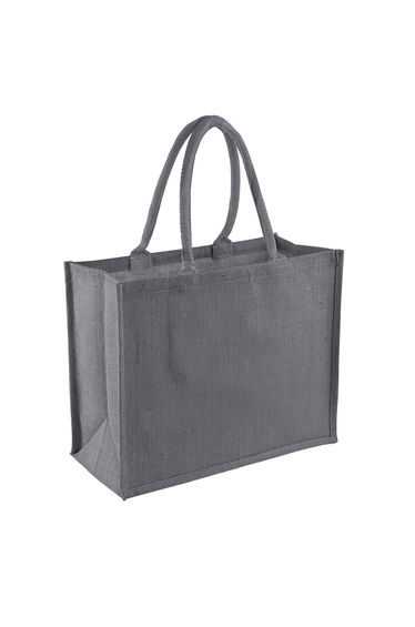 Westford Mill Classic Jute Shopper Bag - Graphite