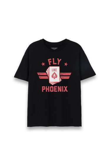 Top Gun: Maverick Mens Fly Like A Phoenix T-Shirt - Black