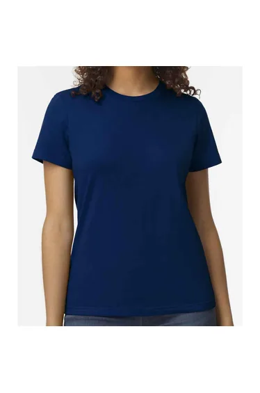 Gildan Womens/Ladies Soft Midweight T-Shirt - Navy