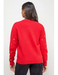 Embellished Crew Neck Jumper - 2