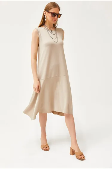 Women's Jewelled Skirt Split Crystal Knitted Dress