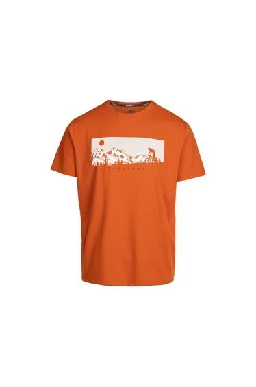 Trespass Mens Nellow Biker T-Shirt - Burnt Orange Marl
