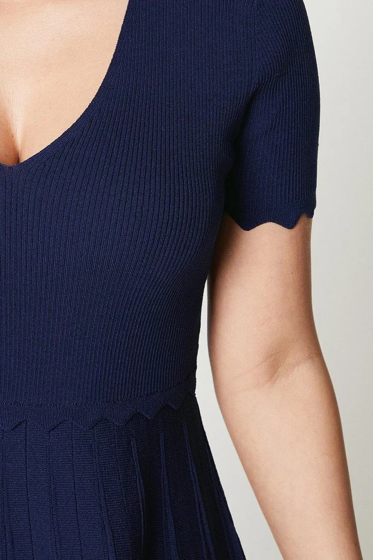 Principles by Debenhams Navy Column Mini Dress - 1