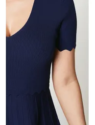 Principles by Debenhams Navy Column Mini Dress - 1