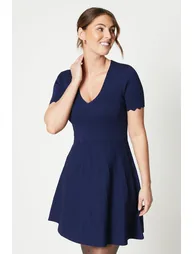 Principles by Debenhams Navy Column Mini Dress