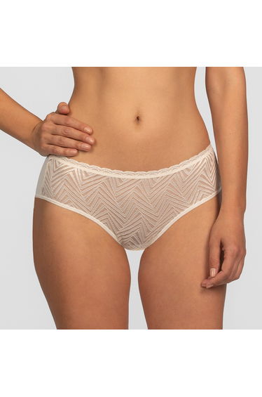 Ideal Posture Midi Knickers in Graphic Lace