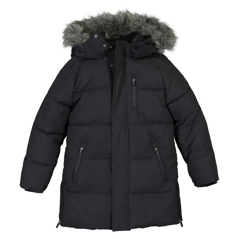 Recycled Long Padded Jacket with Hood - 2
