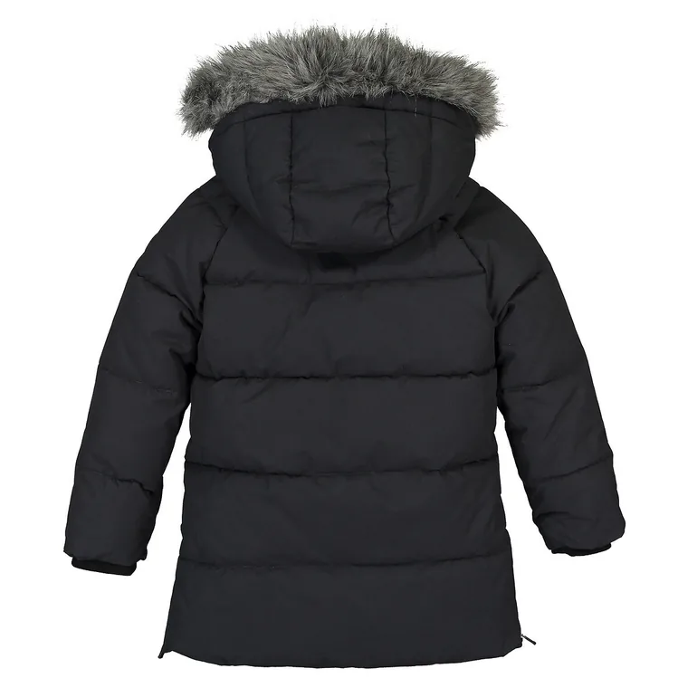 Recycled Long Padded Jacket with Hood - 3