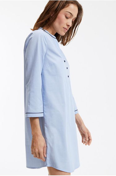 Cotton Chambray Nightshirt