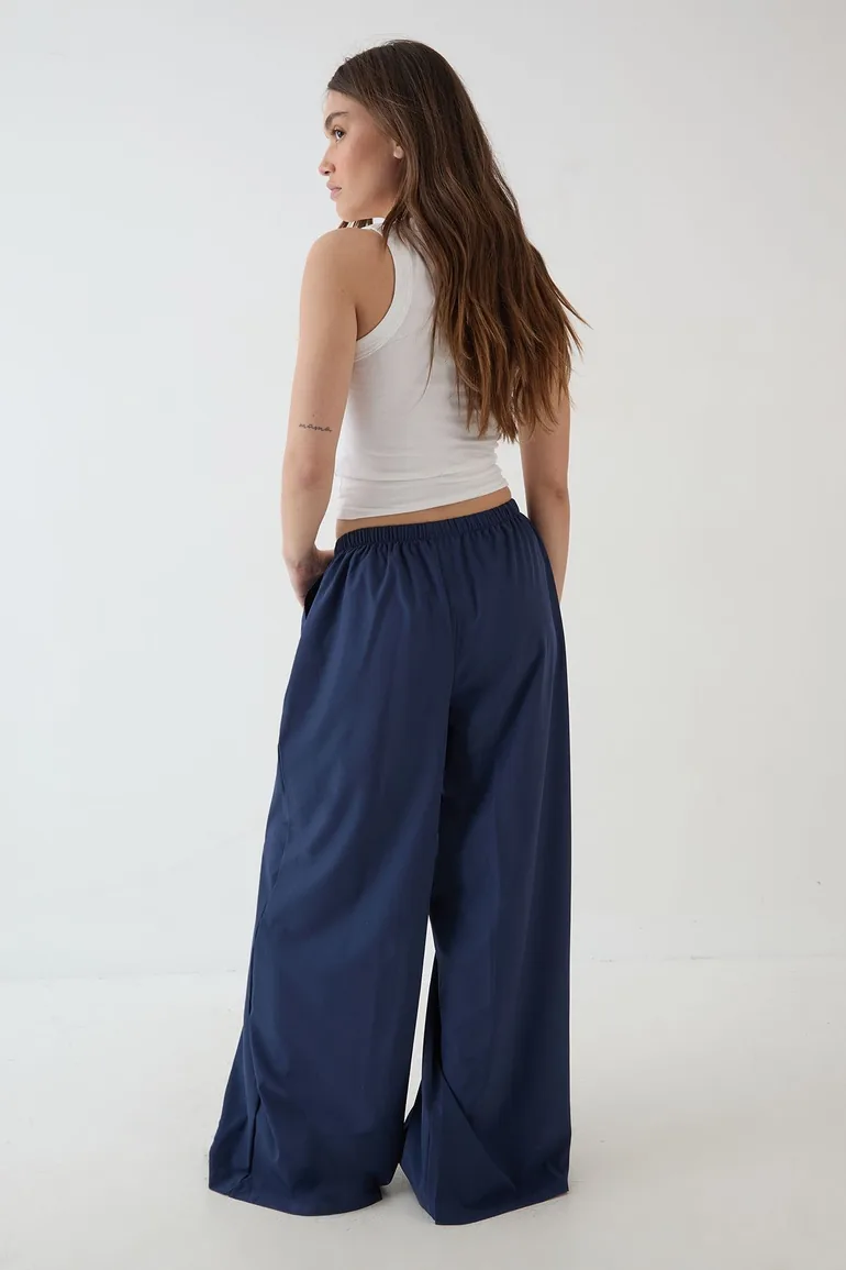 DSGN Studio Wide Leg Trouser - navy - 3