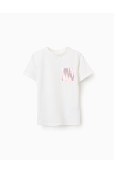 TSHIRT SS JERSEY, WHITE, 7/8
