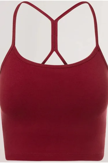 بلوزة قصيرة - أحمر