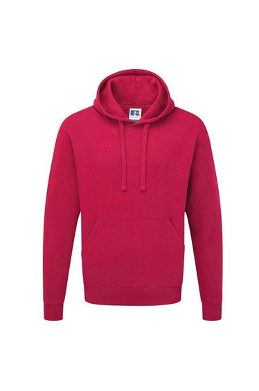 Russell Colour Mens Hooded Sweatshirt / Hoodie - Fuchsia