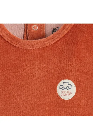 Pack of 3 1-Piece Velour Pyjamas in Car and Stripes Print