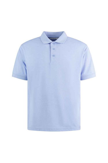 Kustom Kit Mens Klassic Piqué Polo Shirt - Light Heather Blue