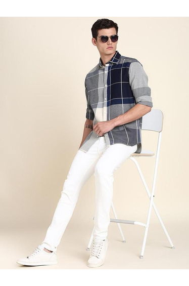 Checked Long Sleeves Casual Shirtt
