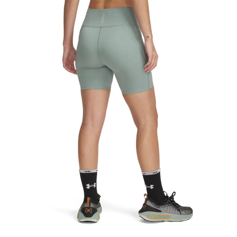 Women's Under Armour Launch 6" Shorts in Green - 2