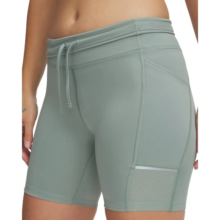 Women's Under Armour Launch 6" Shorts in Green - 3
