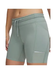 Women's Under Armour Launch 6" Shorts in Green - 3