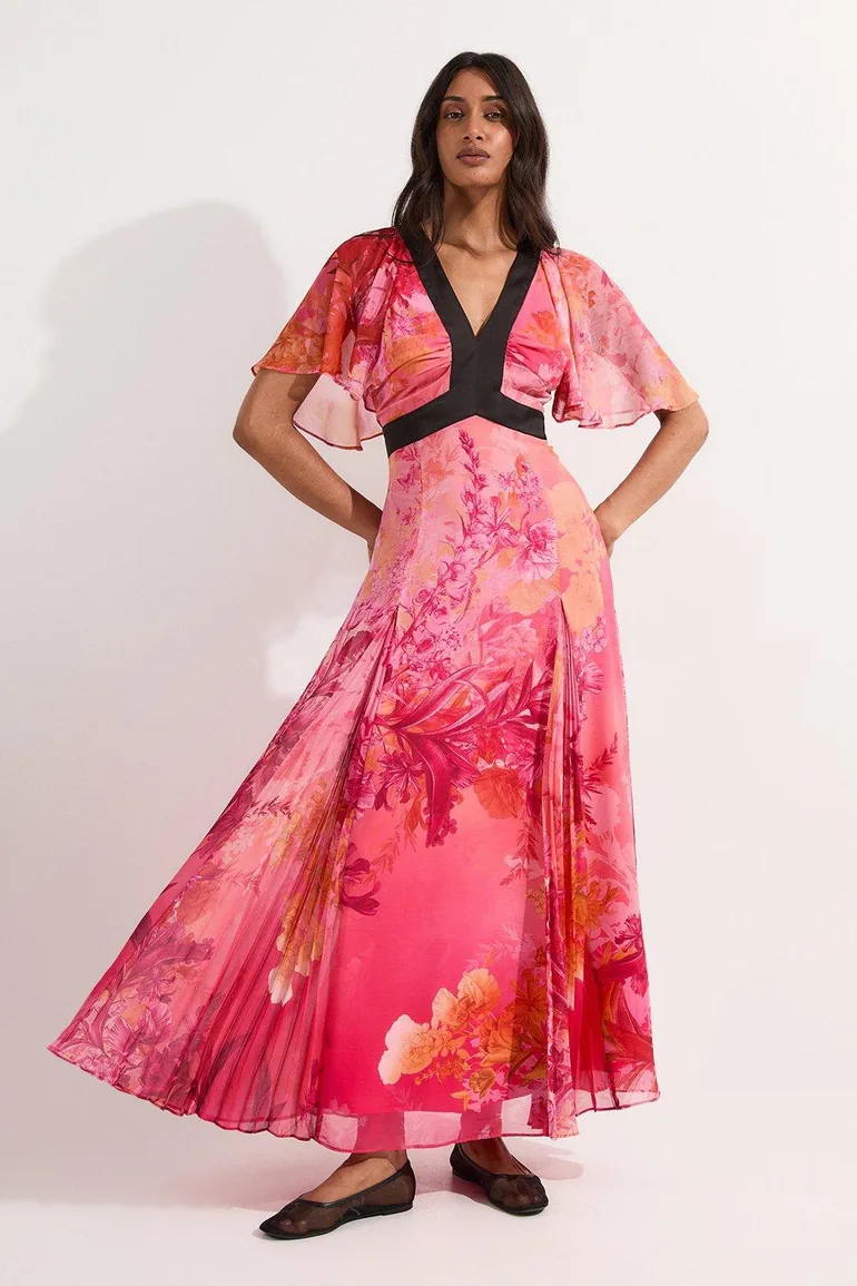 midi dress with tie waist Fei Wrap Dress at Modern Citizen