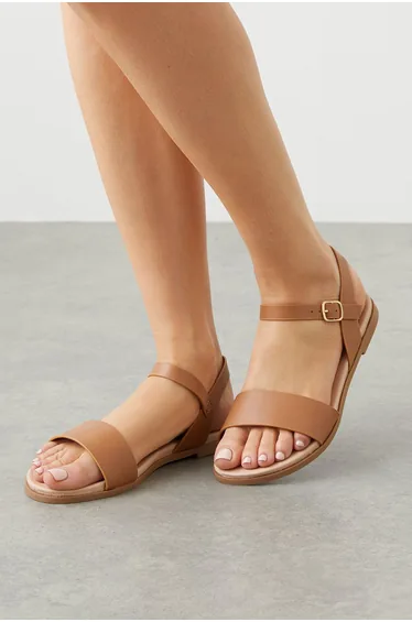 Wide Fit Faye Flat Sandals