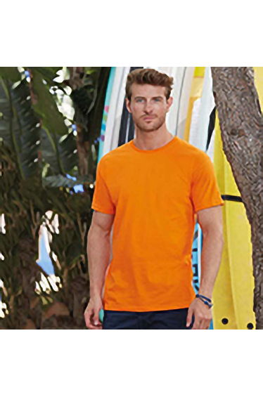 Tri Dri Mens Short Sleeve Lightweight Fitness T-Shirt - Lightning Orange