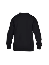 Gildan Childrens/Kids Heavy Blend Crew Neck Sweatshirt - Black - 1