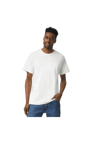 Gildan Mens Prepared For Dye Ultra Cotton T-Shirt - White