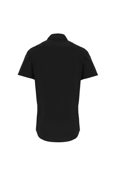 قميص رجالي إستريتش بوبلين بأكمام قصيرة 