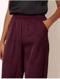 High Waist Wide Leg Trousers - 3