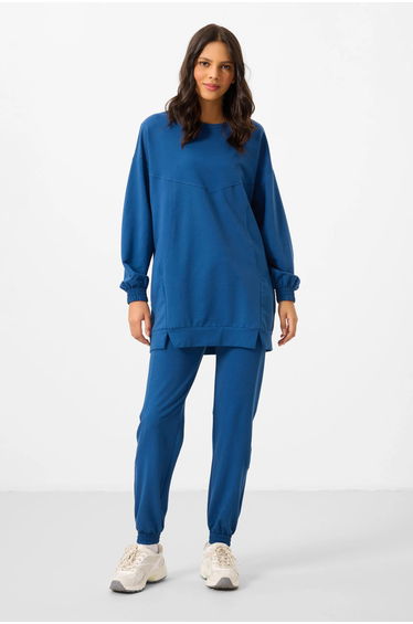 TOMMY Oversized Fleece Sweatshirt And Pants Set