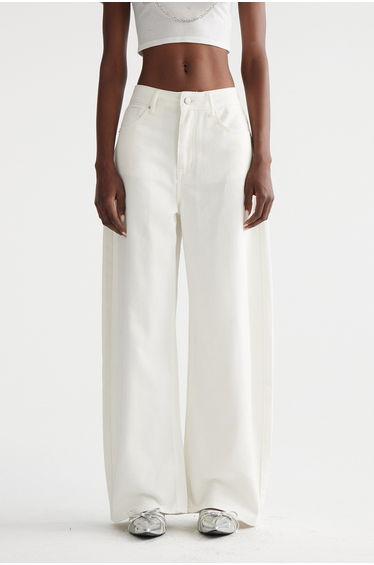 Ingi Wide Leg Jeans In White