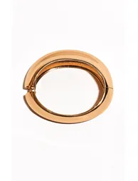 Gold Oval Bangle - 1
