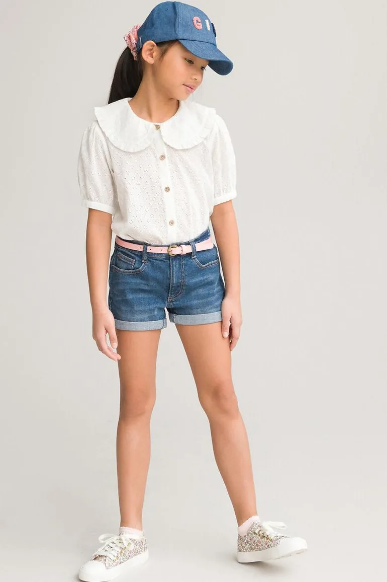 Denim Turn-Up Shorts