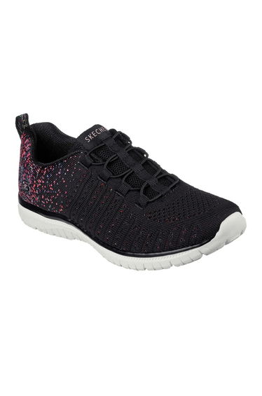 Skechers Womens/Ladies Virtue Trainers - Black/Pink