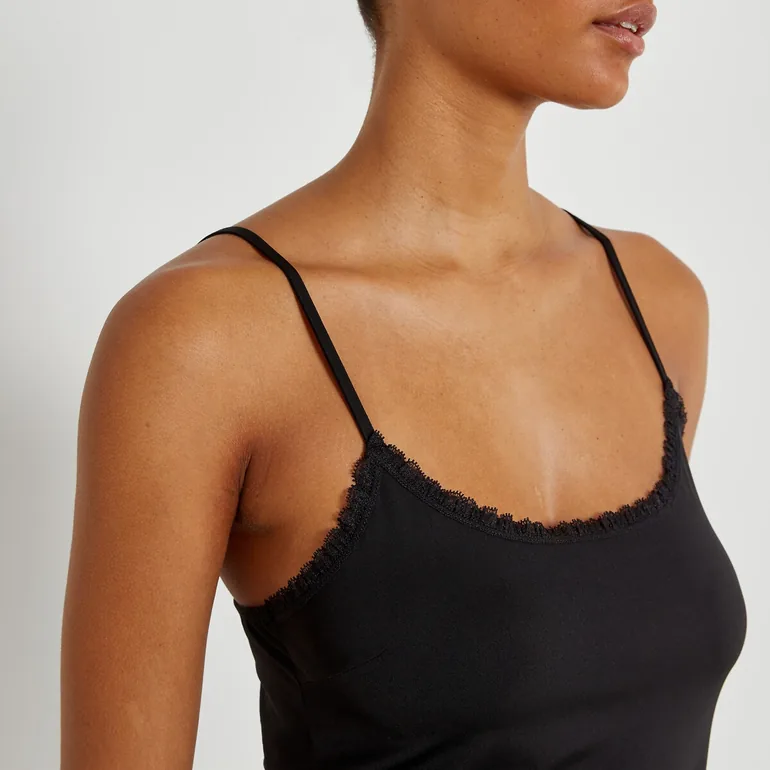Slip with Adjustable Shoestring Straps - 5