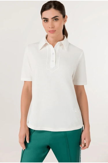 Polo Top - SEASONAL WHITE