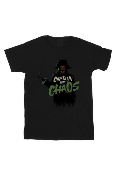 Peter Pan And Wendy Girls Captain Of Chaos Cotton T-Shirt - Black
