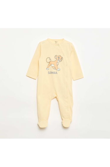 \'Disney\' Cotton Sleepsuit YELLOW
