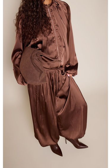 Chocolate High Heeled Ankle Boots