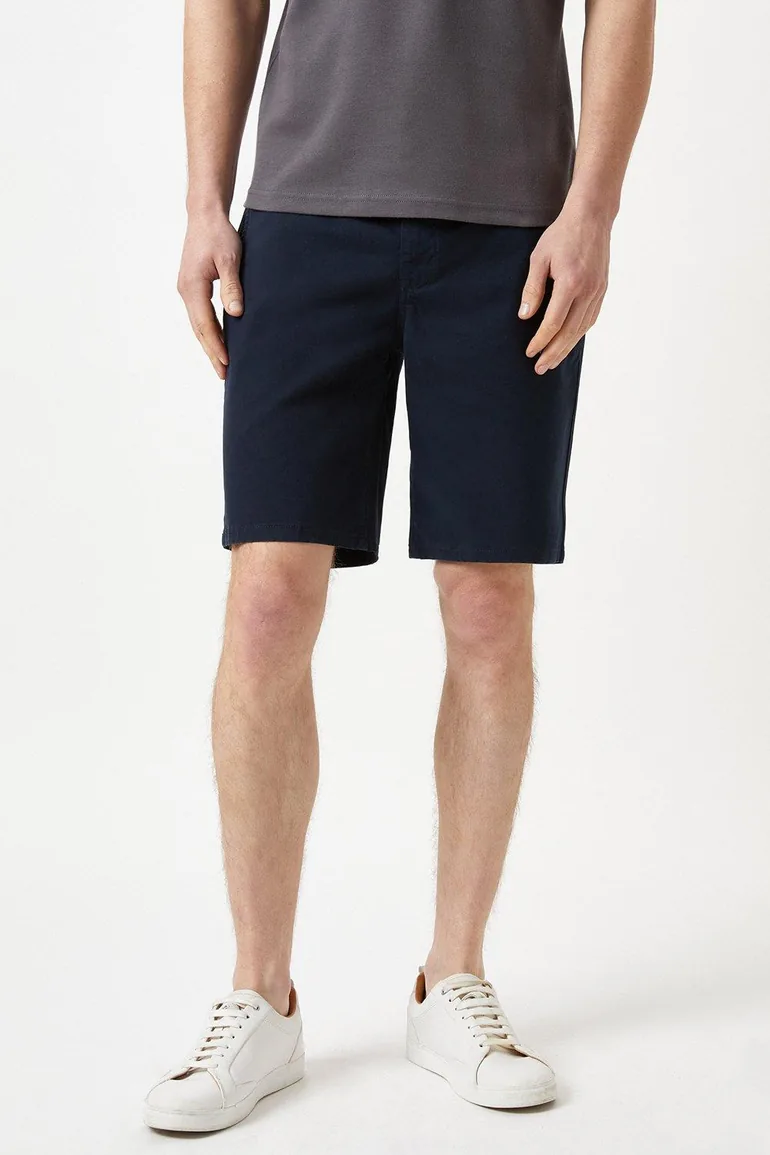 Classic Navy Chino Shorts - 2