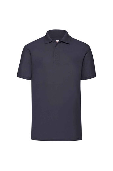 Fruit of the Loom Mens Pique Polo Shirt - Deep Navy