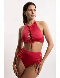 Slinky Tie Detail Bikini Top