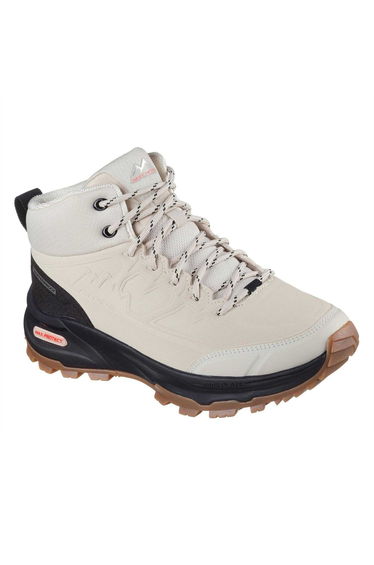 Skechers Womens/Ladies Max Protect Waterproof Walking Shoes - Natural/Black