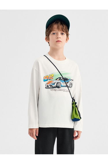 Boys' Long Sleeve T-Shirt With Graphic Print
